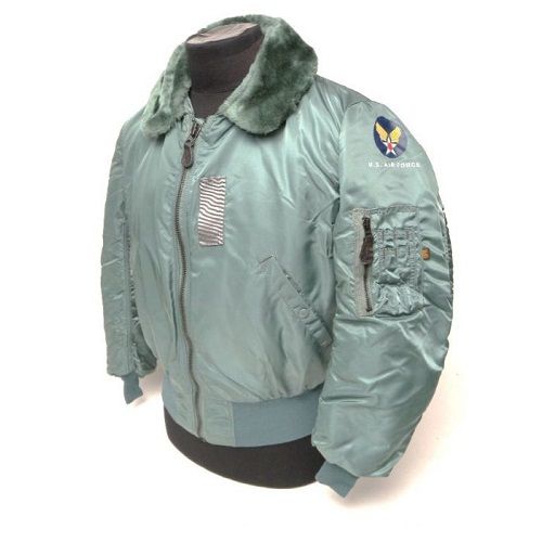 US Made Alpha Industries B-15 Vintage Jacket Sage Green