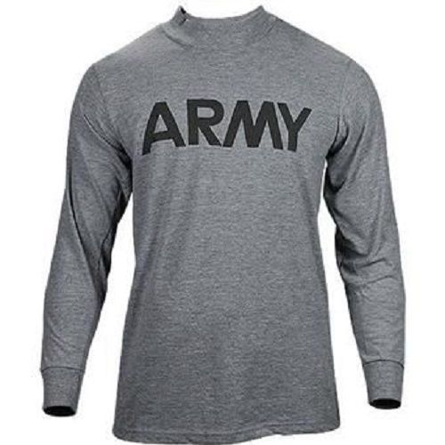 Front Logo GI US Army Physical Training Shirt Long Sleeve | Army Navy Sales