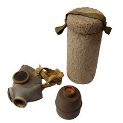 GI WWII French Ajax F2 Gas Mask