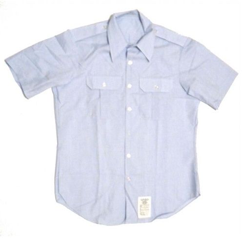 air force light blue dress shirt Relaxed Workwear Jacket in Airforce Blue – SVRN main image 0