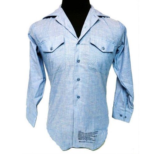 New GI Navy Chambray Utility Shirt | Army Navy Sales