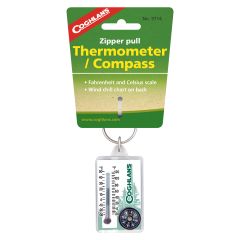 Coghlan's Zipper Pull Thermometer with Compass