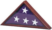 US Made Cherry Wood Memorial Flag Case