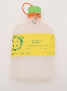 Plastic Flask For All Drinkable Liquids 1-1/2 Pints