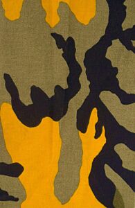 Yellow Bumblebee Pattern Camouflage Material