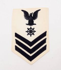 Original WW2 USN 1st Class Quartermaster White Patch