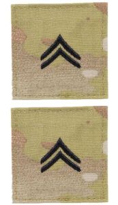 GI Army Corporal Rank Pair OCP with Hook and Loop