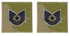 GI Space Force Embroidered Tech Sergeant Rank with Hook and Loop