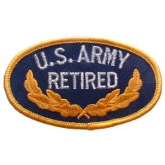 PATCH-ARMY,OVAL,RETIRED