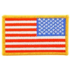 American Flag - 2" x 3" Reverse Field with Hook Closure