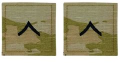 GI Army Private Rank Pair OCP with Hook and Loop