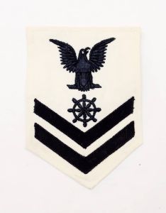 Original WW2 USN 2nd Class Quartermaster White Patch