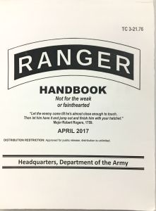 Updated GI Army Ranger Handbook Manual 2017