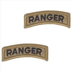 GI Army Ranger Tab Pair OCP with Hook and Loop