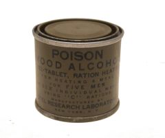 GI WWII Wood Alcohol C Ration Heater Can