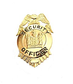 Security Officer Gold Badge Small