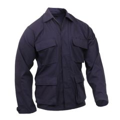 Blue Military Spec BDU Jacket 100% Cotton Ripstop