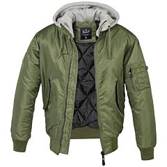 Cold Weather MA-1 Bomber Jacket with Hood