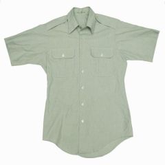 Used GI Army 415 Green Short Sleeved Shirt