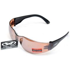 Global Vision Rider Sunglasses With Copper Brown Mirror Lens