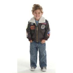 Junior Leather-like Bomber Jacket