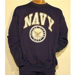 Navy Imprinted Sweatshirt