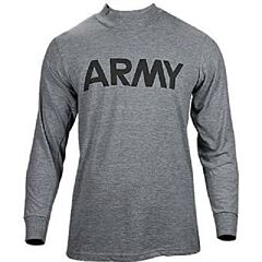 Front Logo GI US Army Physical Training Shirt Long Sleeve