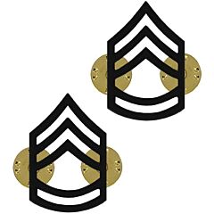 GI Subdued Army Sergeant First Class Pin Chevron Rank