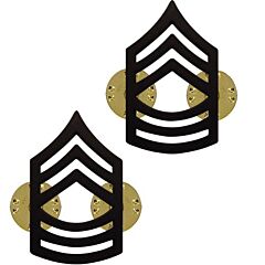 GI Subdued Army Master Sergeant Pin Chevron Rank