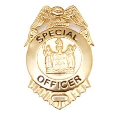 Small Gold Special Officer Badge