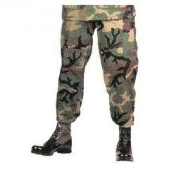 Military Spec Woodland Camo Poly Cotton BDU Pants