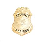 Security Officer Gold Hat Badge