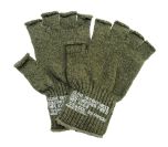 OD Green Wool Fingerless Gloves