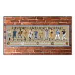 History of American Baseball Poster