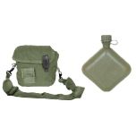 New GI 2 Quart Canteen Cover and Canteen OD