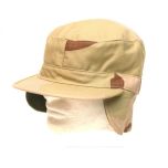 3 Color Desert GI Patrol Cap with Flaps